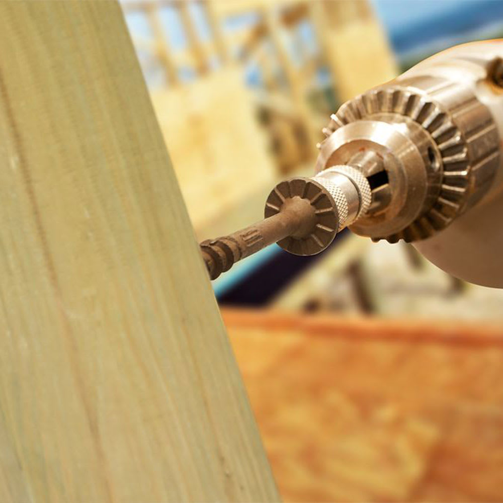 Vis à bois structurelle TIMBER DB 10&nbsp;po T.P. tan Pqt/12