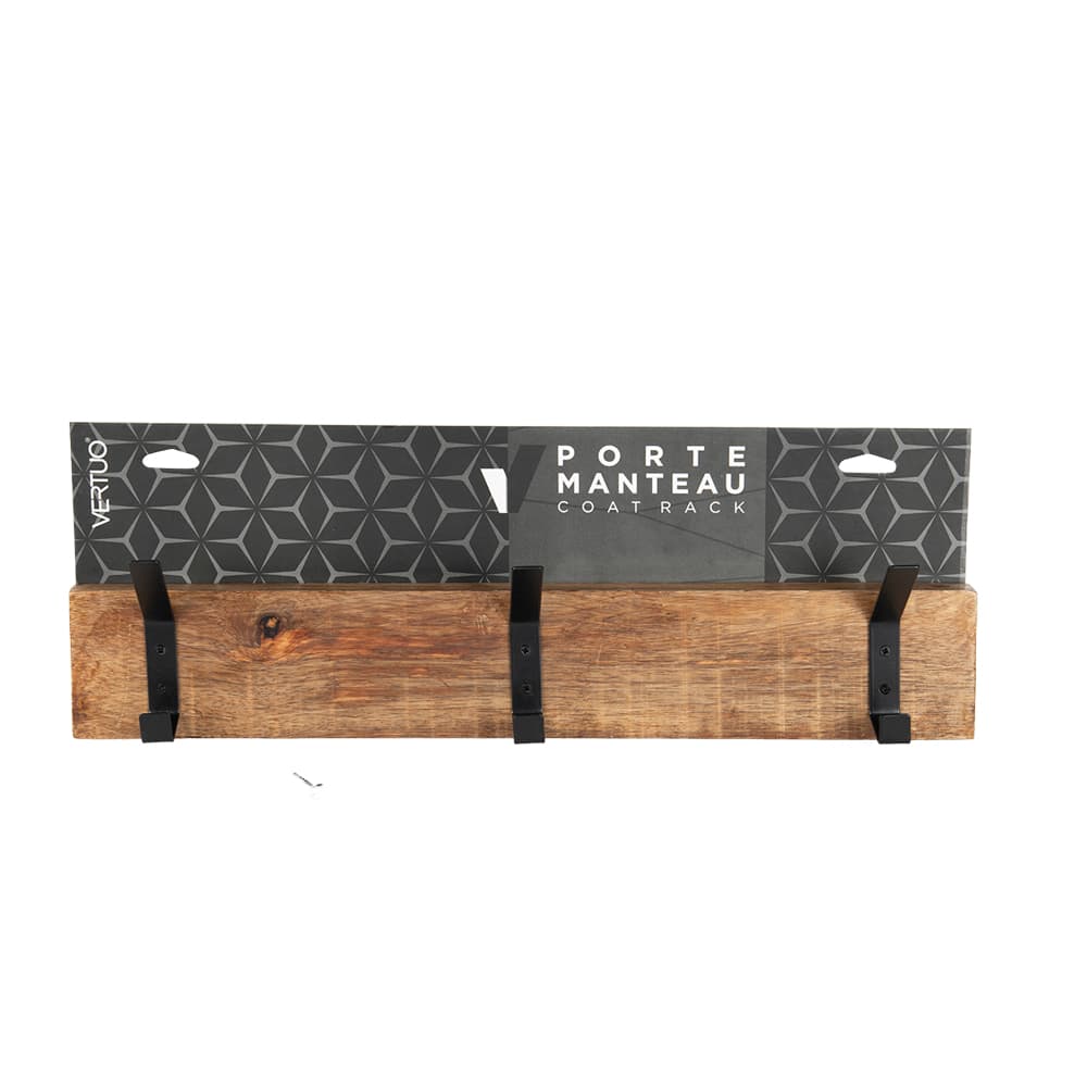 VERTUO 3-Hook Wall Mount Coat Rack 18&nbsp;in