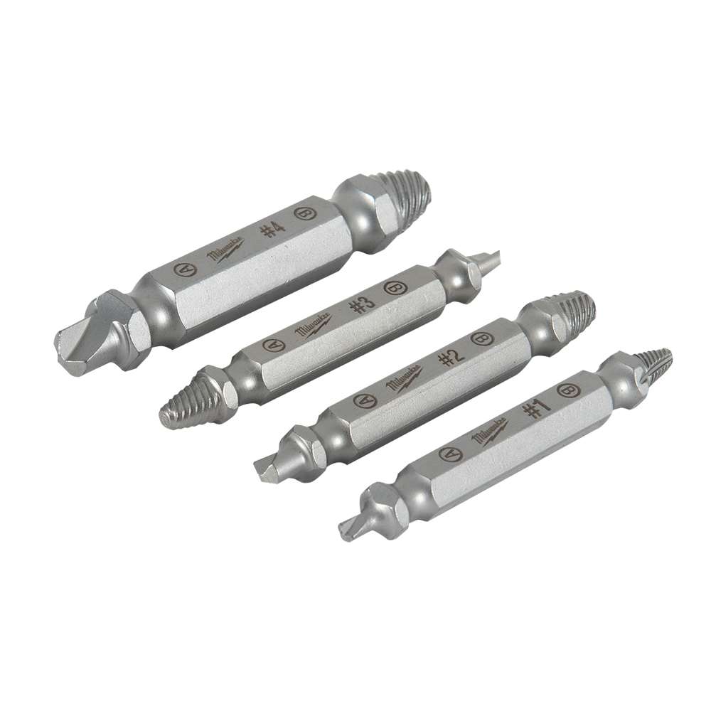 Ensemble d'extracteurs de vis 4 mcx MILWAUKEE