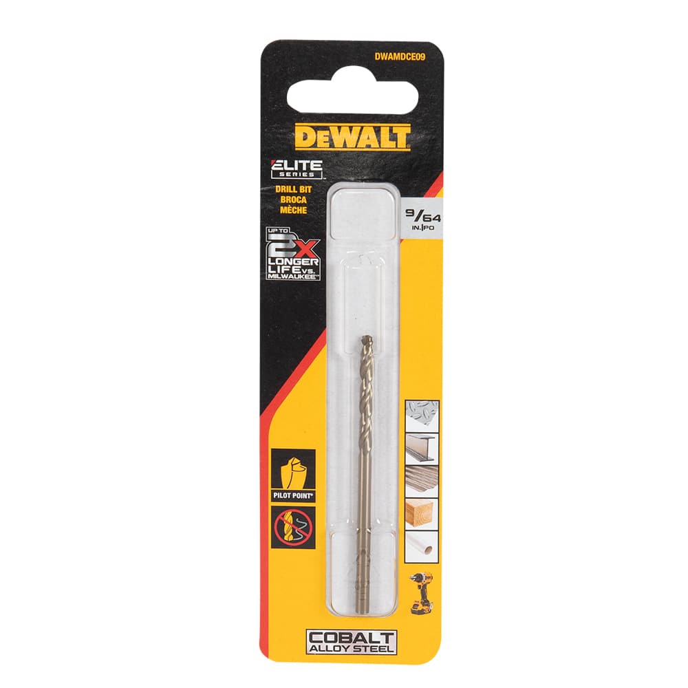 DEWALT Elite Series 9/64 in Cobalt Coated Metal Drill Bit