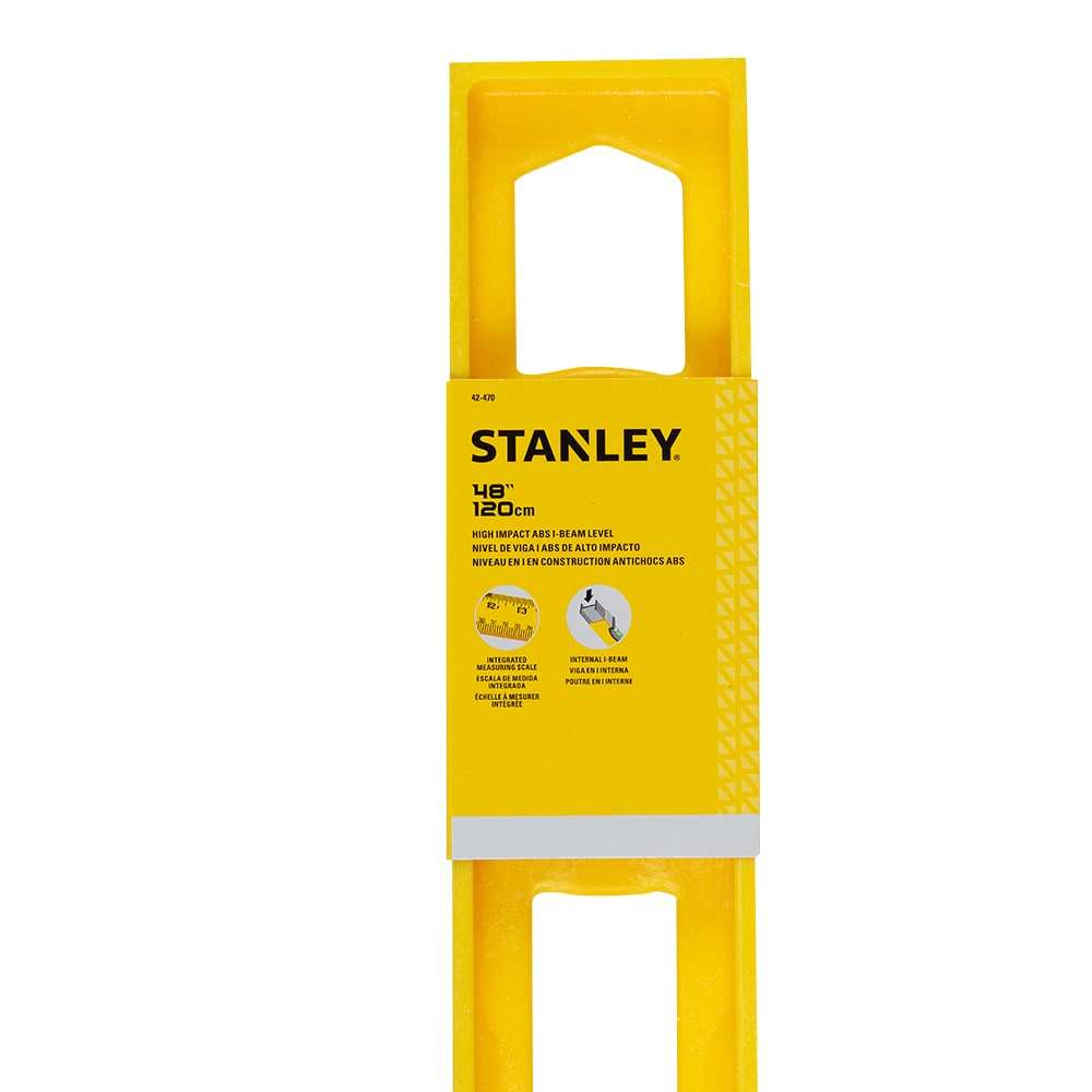 Niveau en I en ABS résistant aux chocs 48 po STANLEY
