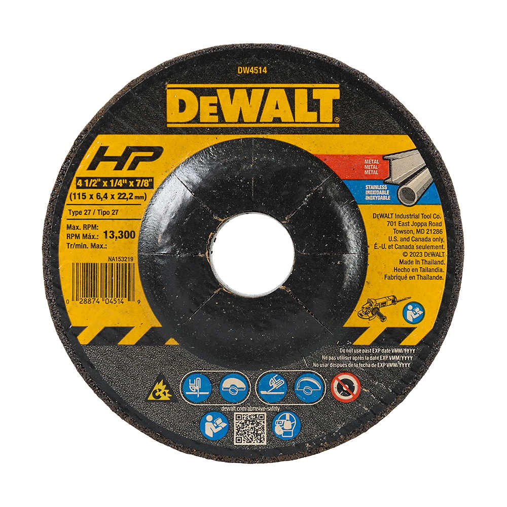 DEWALT Metal Grinding Wheel 4&nbsp;1/2&nbsp;in