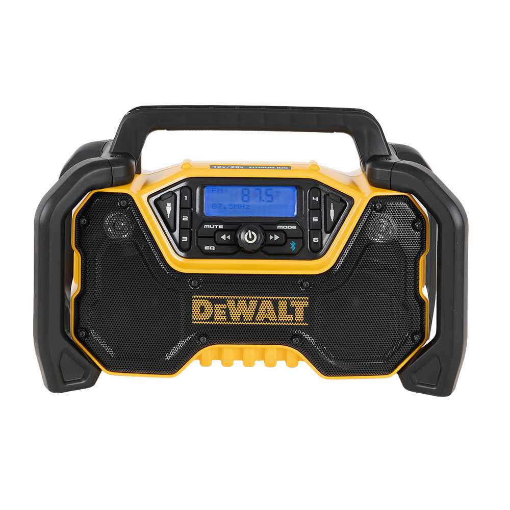 Radio de chantier 12&nbsp;V&nbsp;/&nbsp;20&nbsp;V outil seul DEWALT