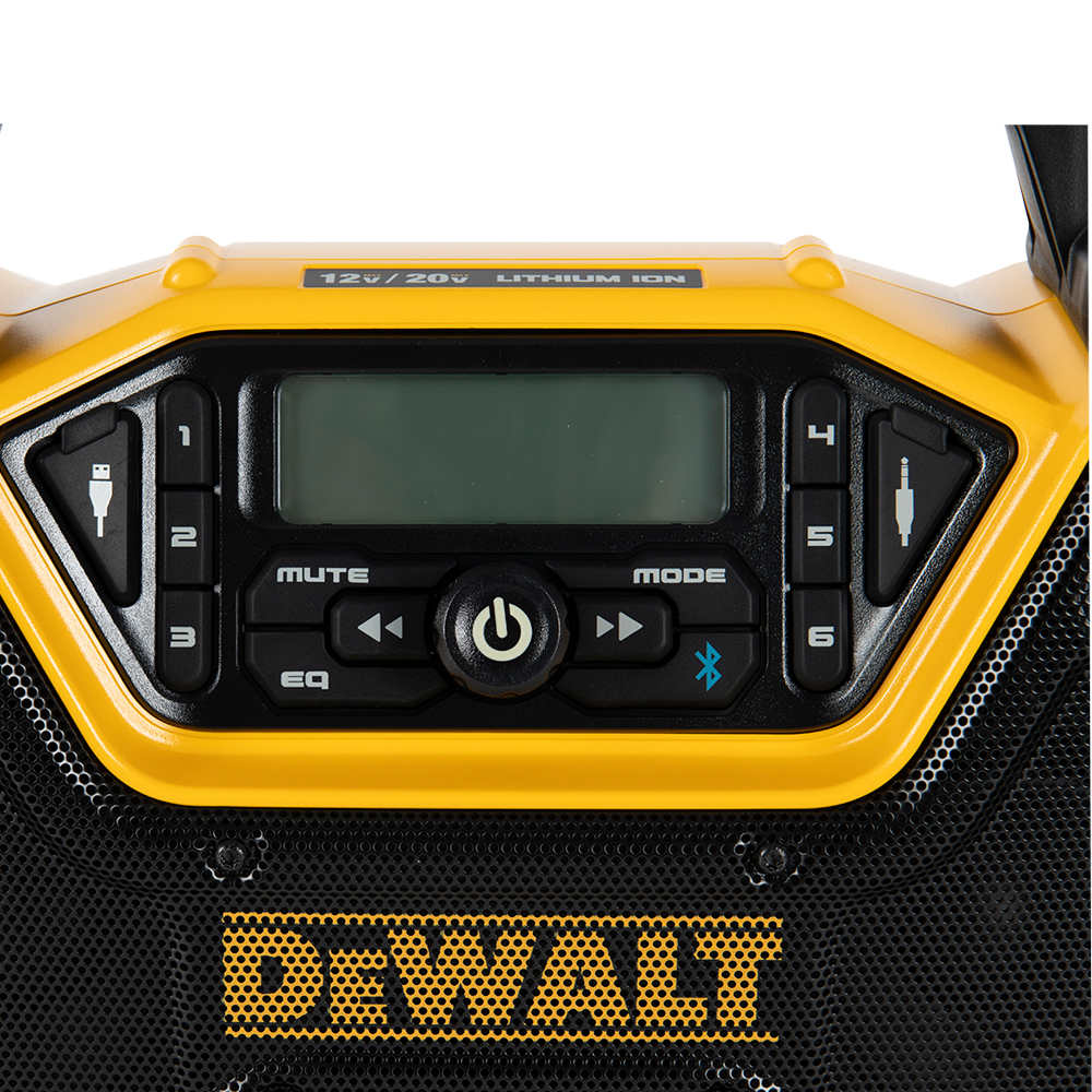 DEWALT 12&nbsp;V&nbsp;/&nbsp;20&nbsp;V Worksite Radio Tool Only