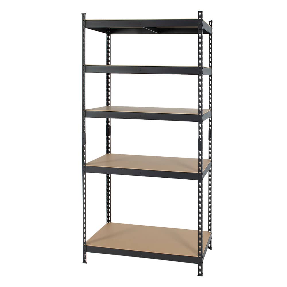 Étagère robuste 5 tablettes 39&nbsp;po&nbsp;x&nbsp;19&nbsp;po&nbsp;x&nbsp;75&nbsp;po