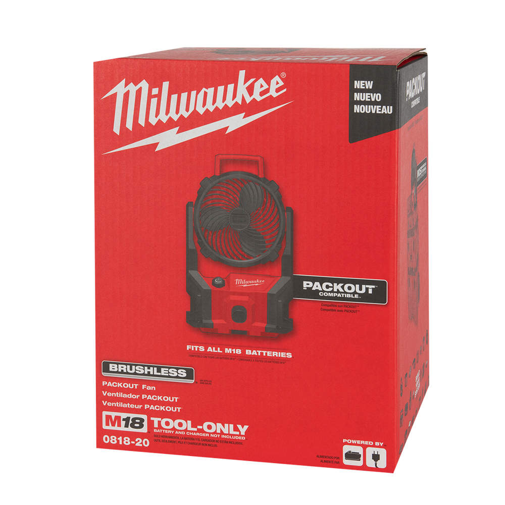 MILWAUKEE 18 V Cordless Fan 7 in Tool Only