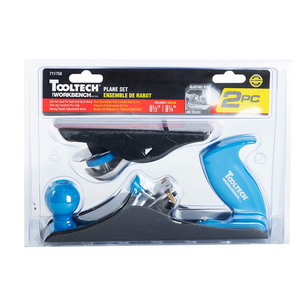 Ensemble de 2 rabots ajustables 6 1/2 po et 9 1/4 po