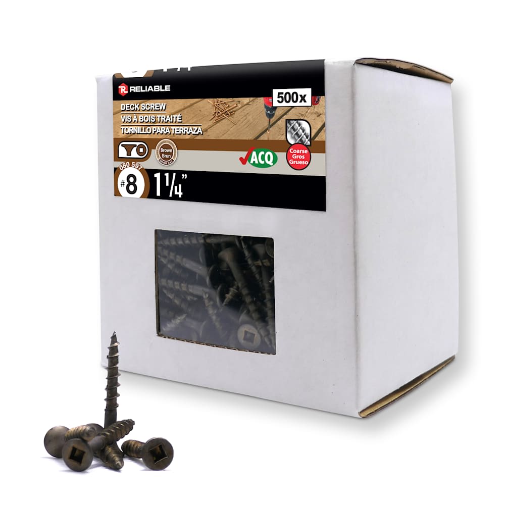 1&nbsp;1/4 in. n° 8 Floor Screws Pkg/500