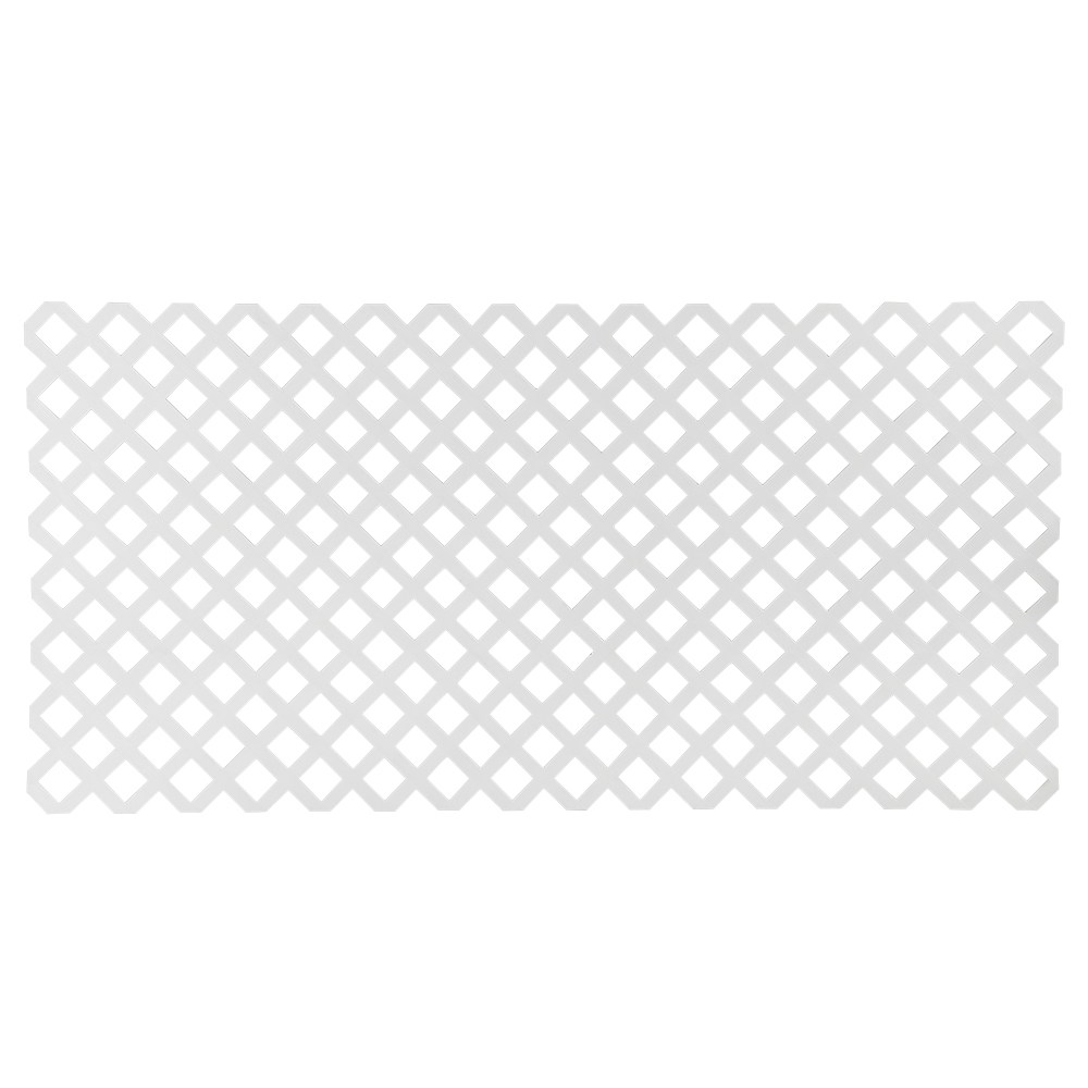 Treillis classique en PVC blanc 4 pi x 8 pi