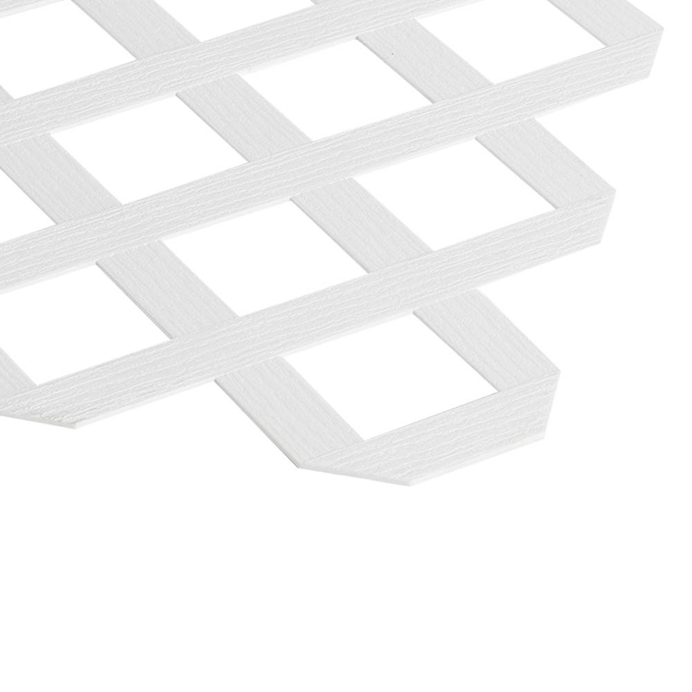 Treillis classique en PVC blanc 4 pi x 8 pi