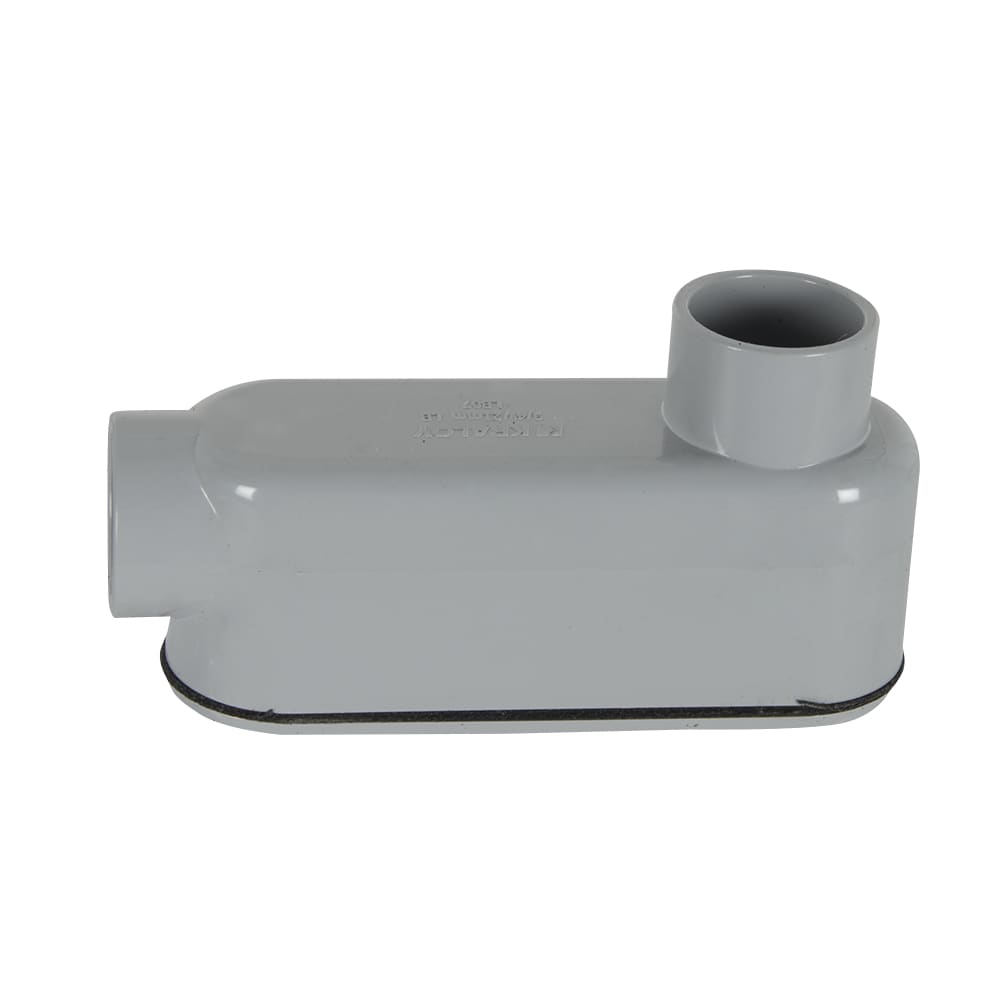 Raccord de déviation type LB pour conduit électrique en PVC 3/4 po