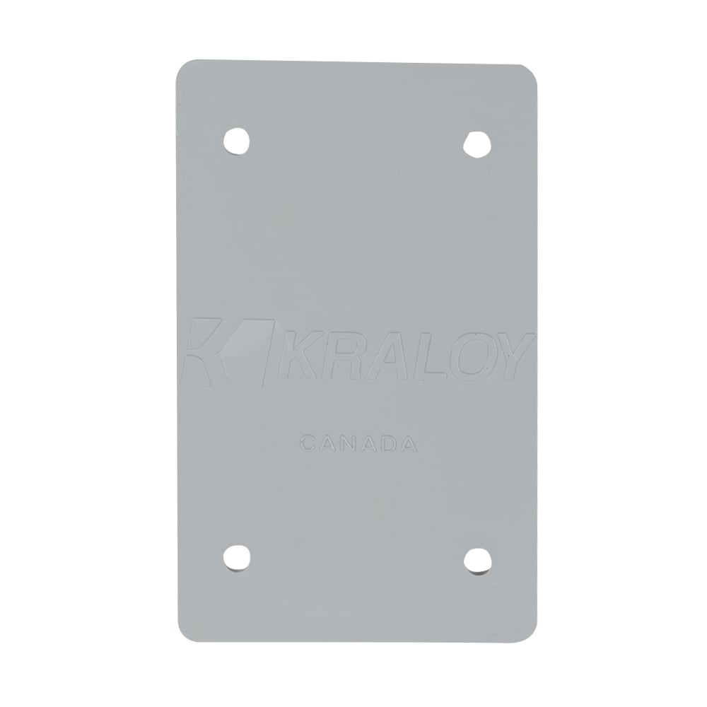 Plaque de boîte électrique simple en PVC