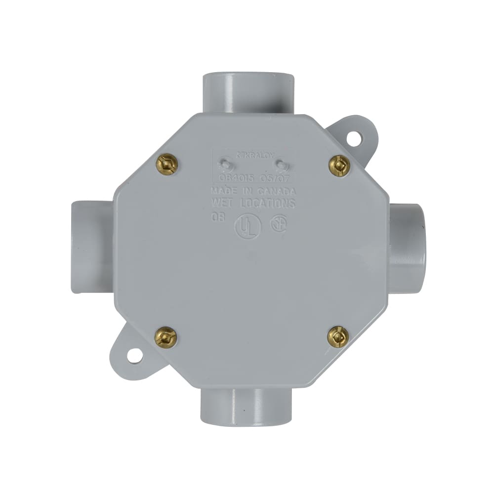 PVC Octogonal Box 1/2 in. - 3/4 in.