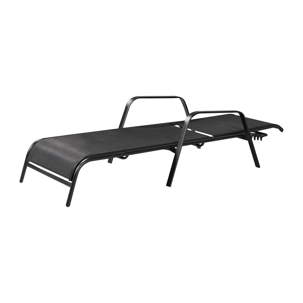 VERTUO Black Steel Luzon Lounge Chair