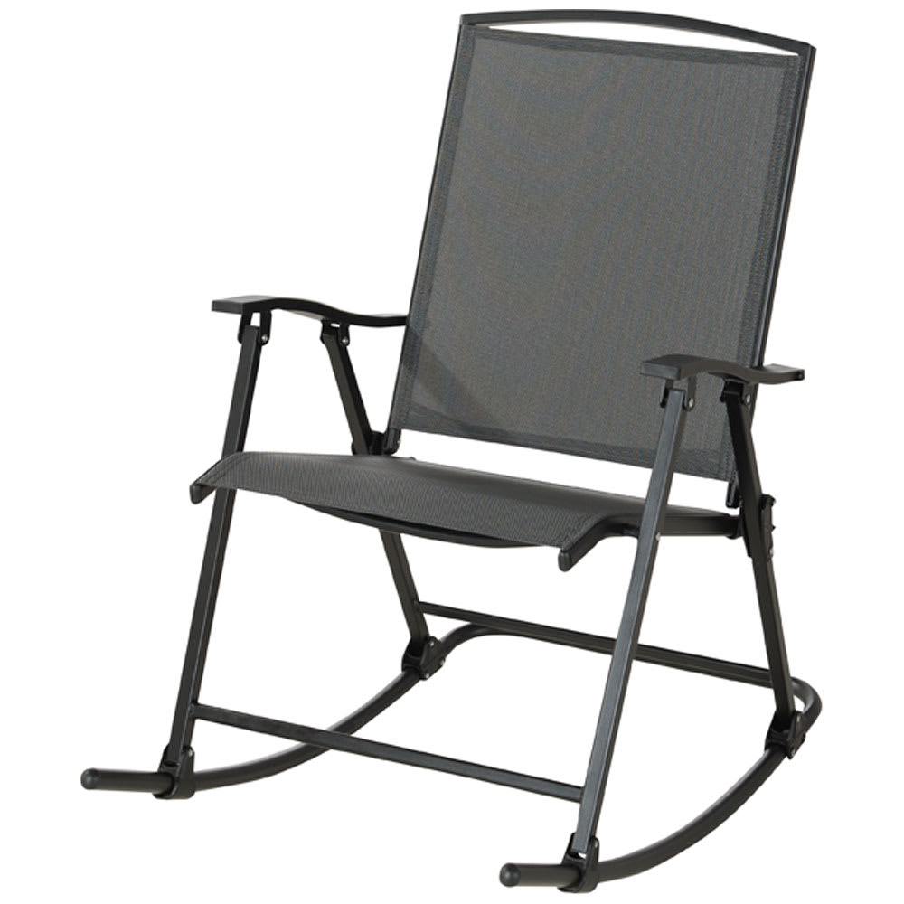 VERTUO Charcoal Steel Davao Rocking Chair