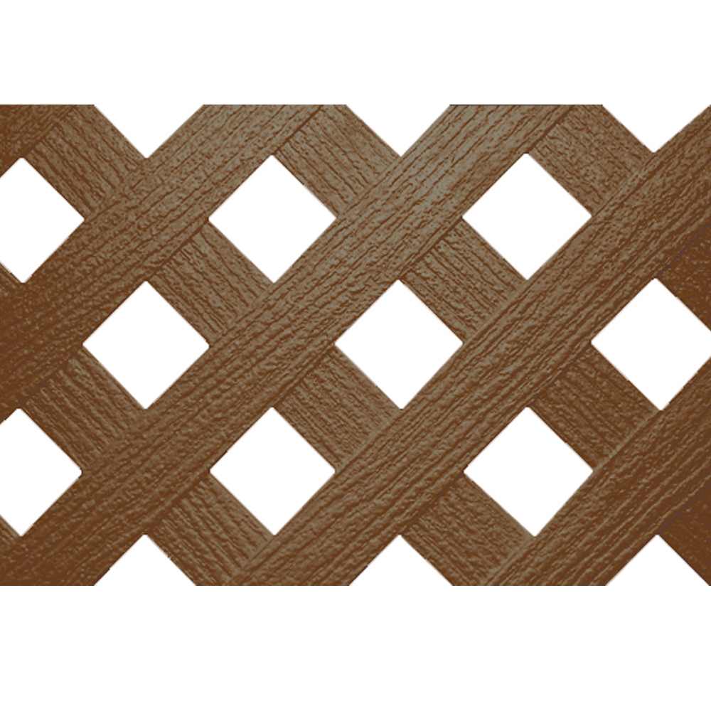 Treillis intimité en PVC noyer 4 pi x 8&nbsp;pi