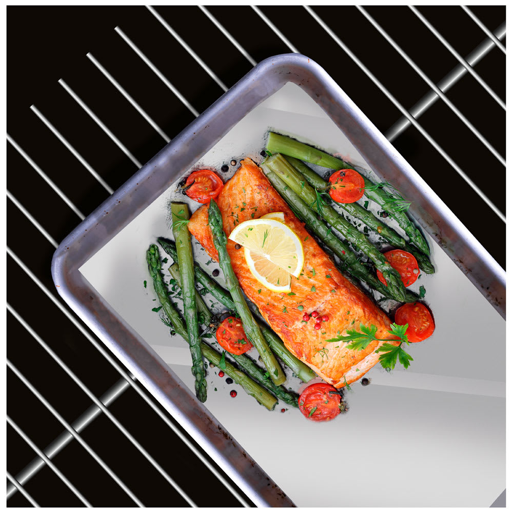 Feuille de cuisson antiadhésive réutilisable multiusage