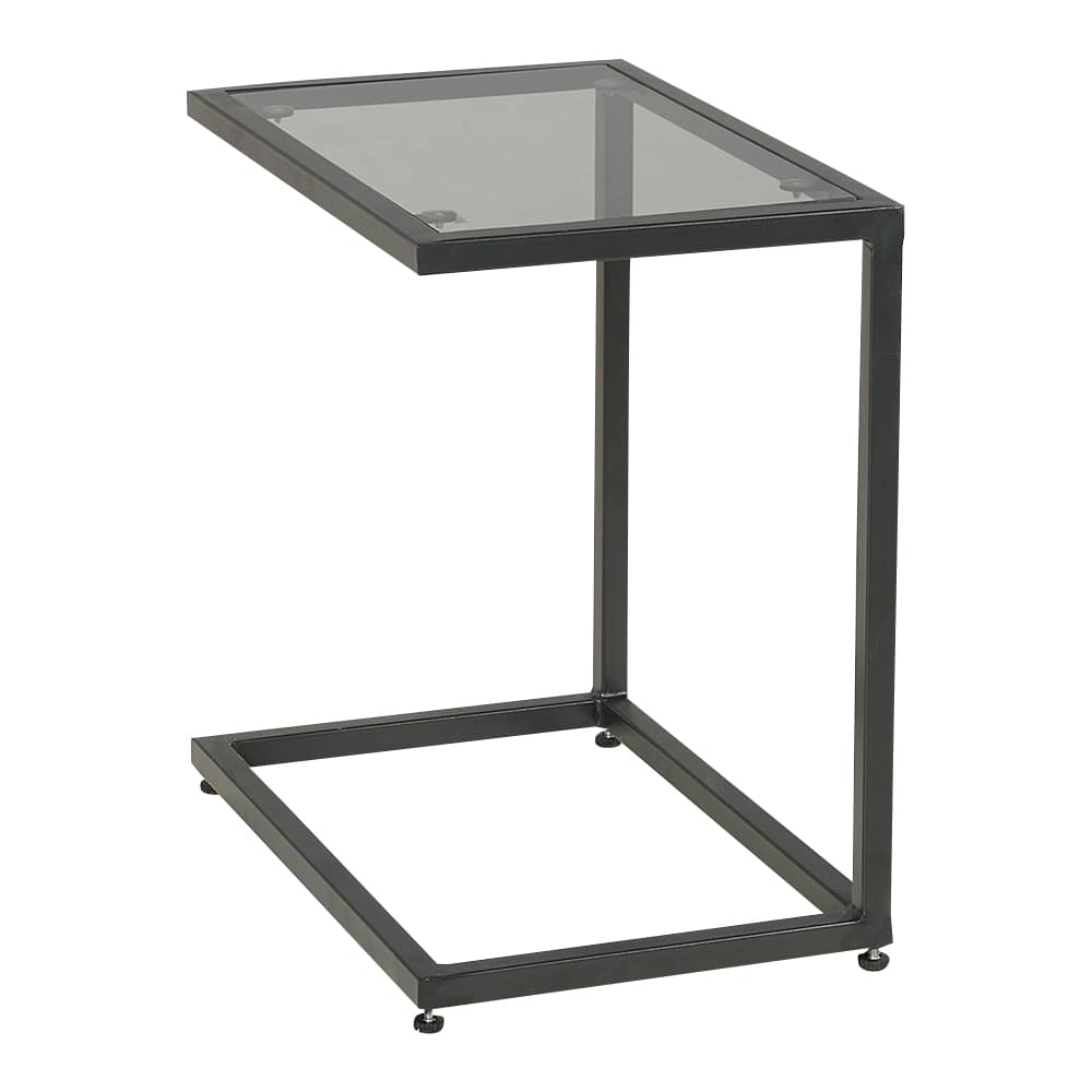 VERTUO Black Steel Rectangular Side Table 17&nbsp;3/4&nbsp;in.&nbsp;x&nbsp;11&nbsp;7/8&nbsp;in.