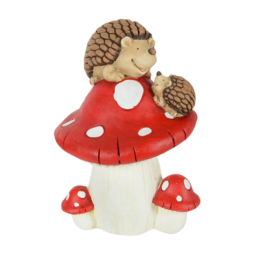 VERTUO Decorative Hedgehogs & Mushrooms