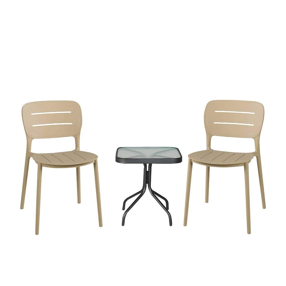 VERTUO Black Steel Square Side Table 16&nbsp;1/8&nbsp;in.