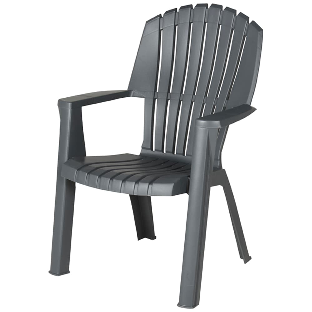 GRACIOUS LIVING Cape Cod Resin Chair Dark Grey