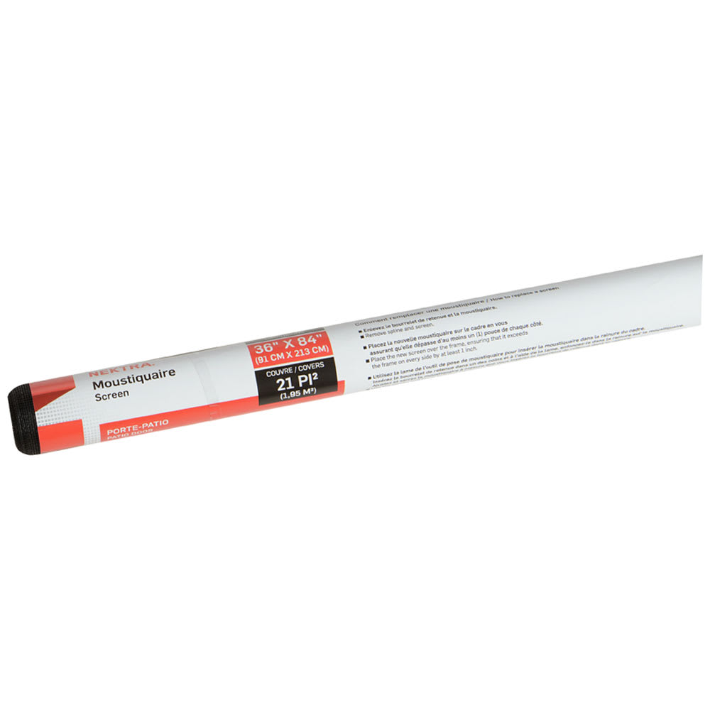 Moustiquaire en fibre de verre 36&nbsp;po&nbsp;x&nbsp;84&nbsp;po NEKTRA