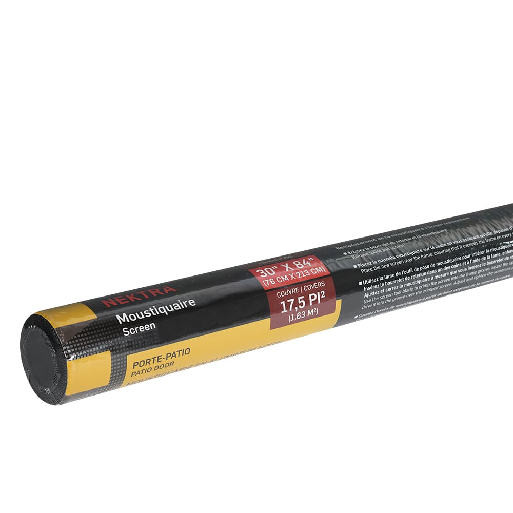 Moustiquaire en aluminium 30&nbsp;po&nbsp;x&nbsp;84&nbsp;po NEKTRA