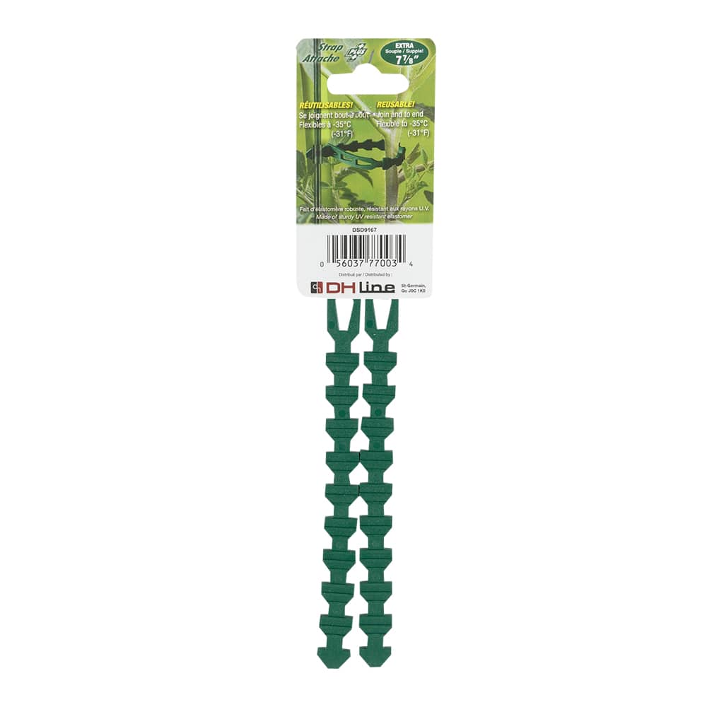 Attaches ajustables pour plantes 7&nbsp;3/4&nbsp;po Pqt/2