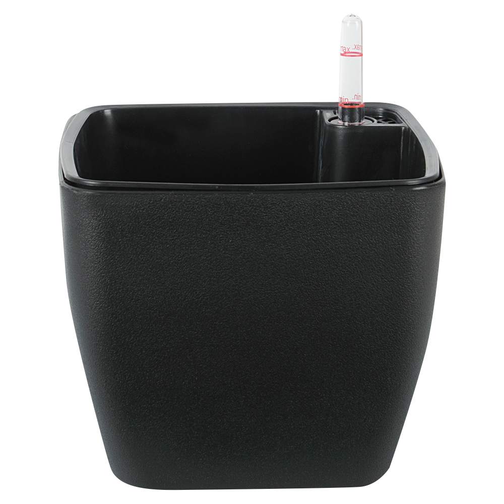 Pot à fleurs Carré noir 6&nbsp;7/8&nbsp;po VERTUO