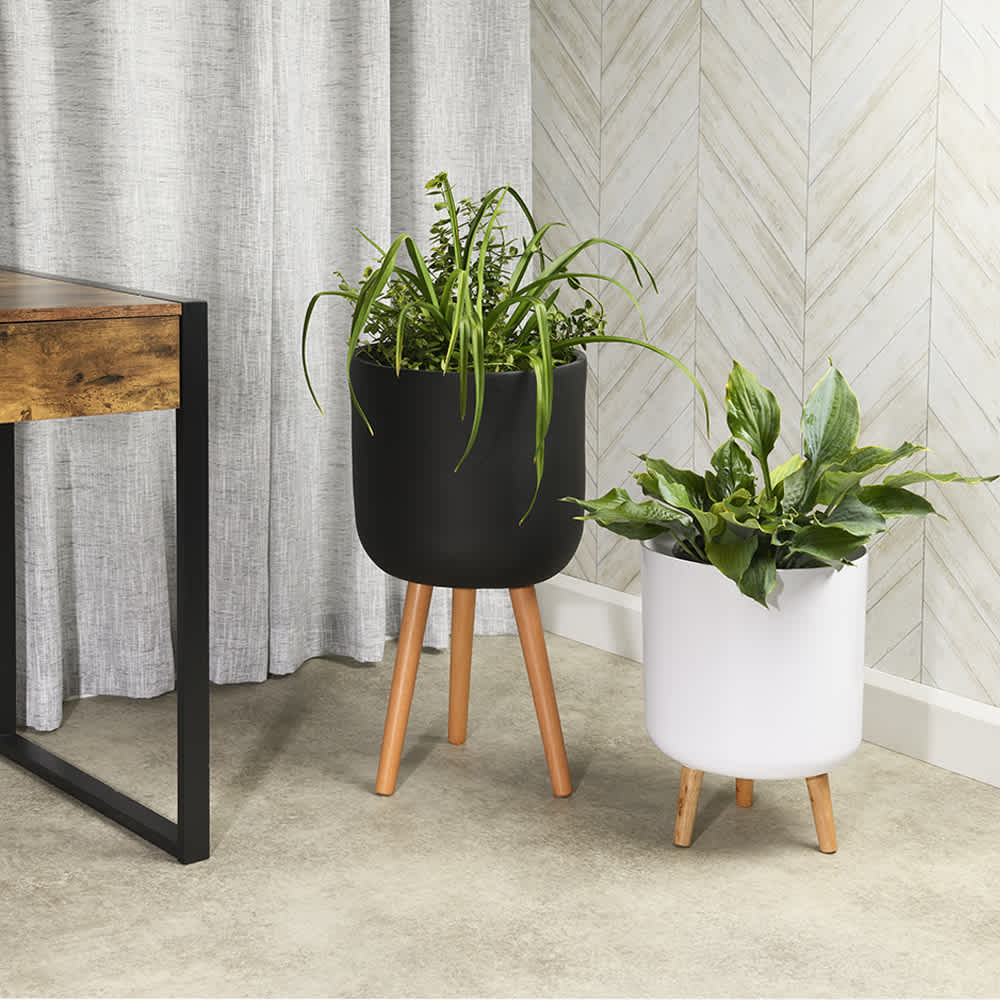 VERTUO Standing Pot Cover 14 5/8 in. Black