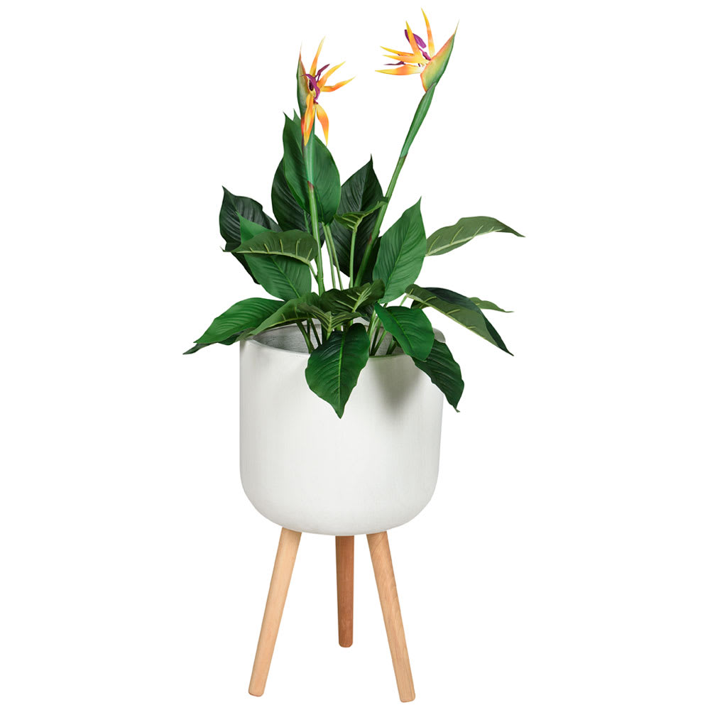 Cache-pot sur pieds blanc 14 5/8 po VERTUO