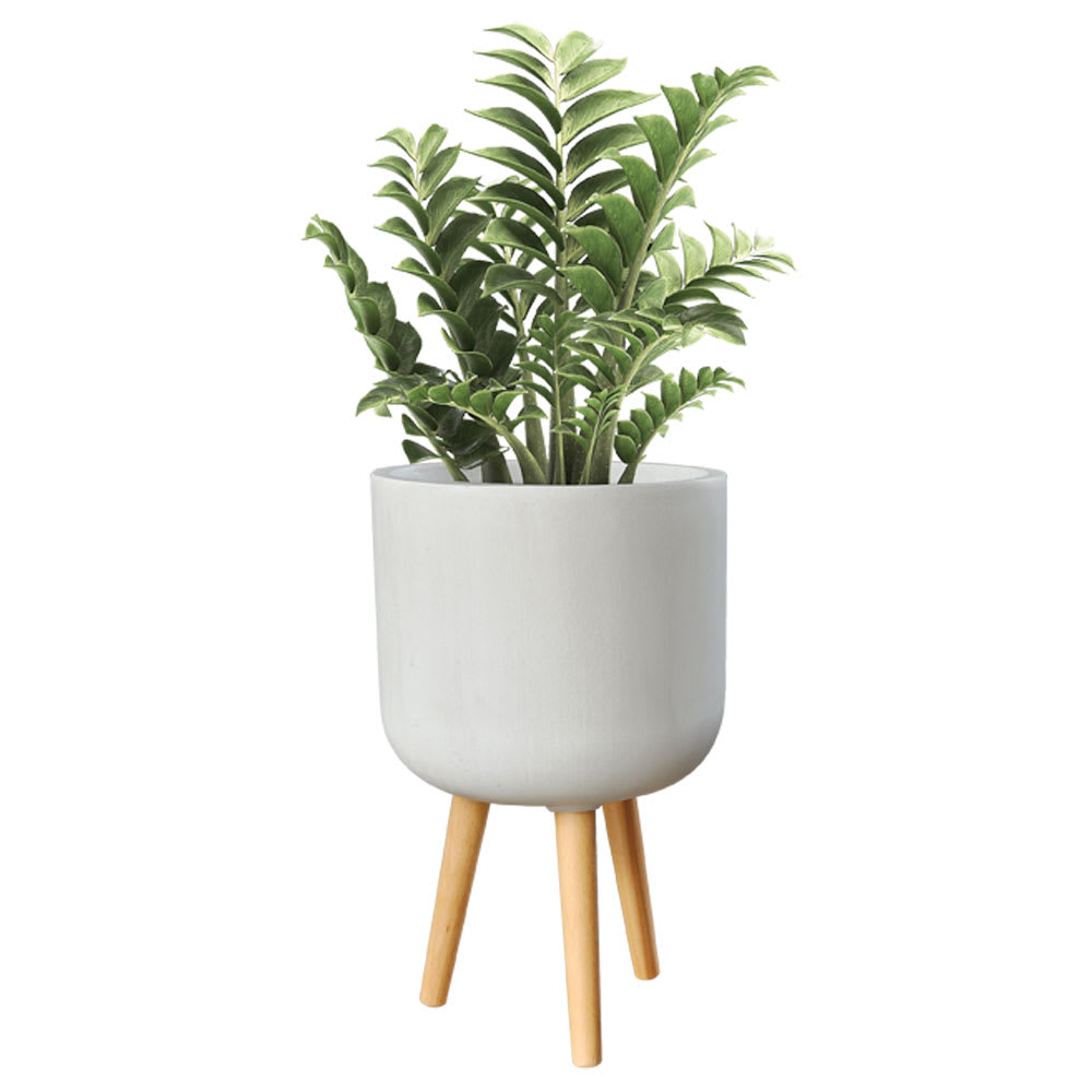 Cache-pot sur pieds blanc 14 5/8 po VERTUO