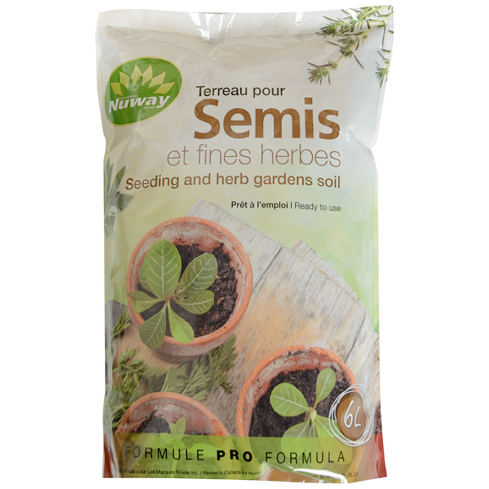 Terreau pour semis et fines herbes 6 L