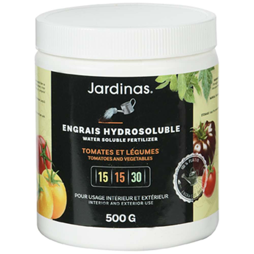 Engrais pour tomates et légumes 15-15-30,&nbsp;500&nbsp;g