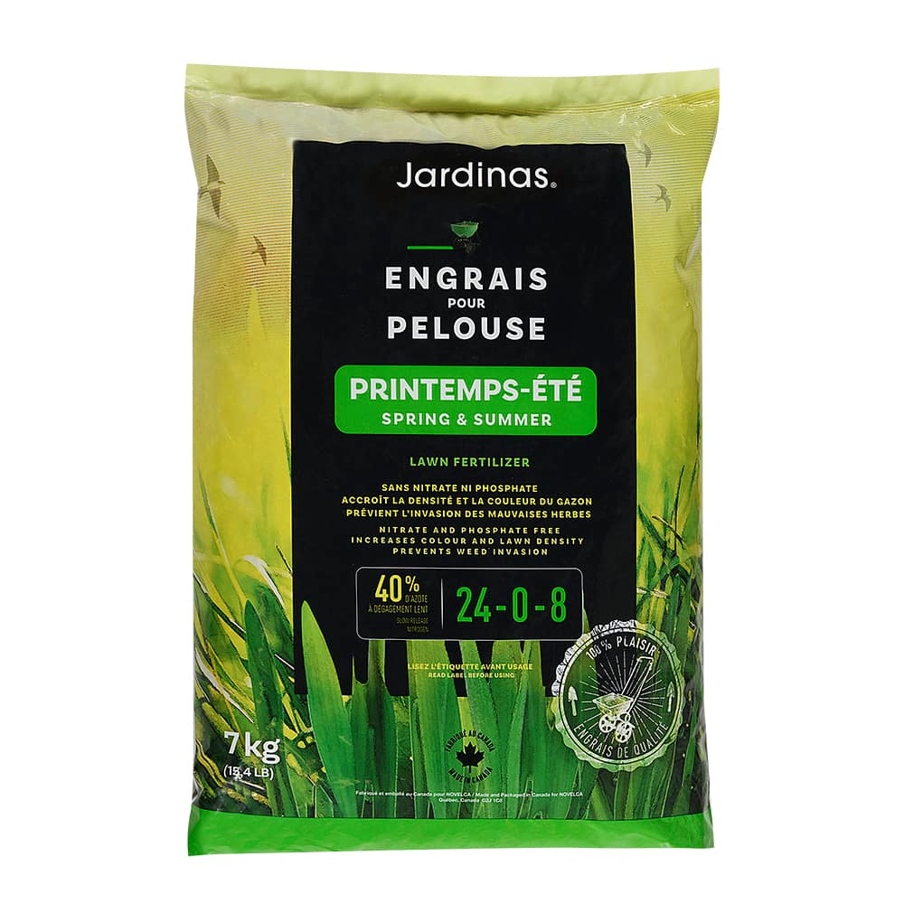 Engrais printemps/été pour pelouse 24-0-8, 7&nbsp;kg