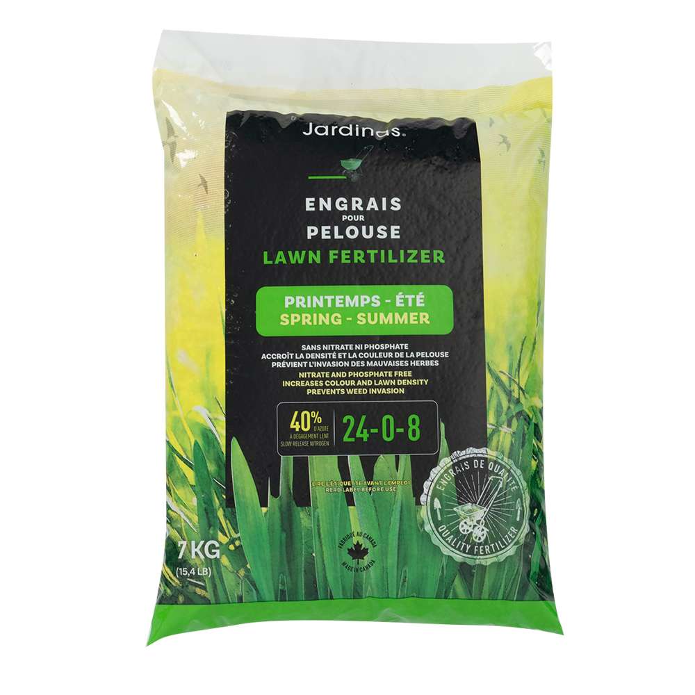 Engrais printemps/été pour pelouse 24-0-8, 7&nbsp;kg