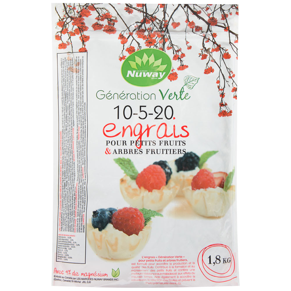 Engrais pour petits fruits 10-5-20, 1,8&nbsp;kg