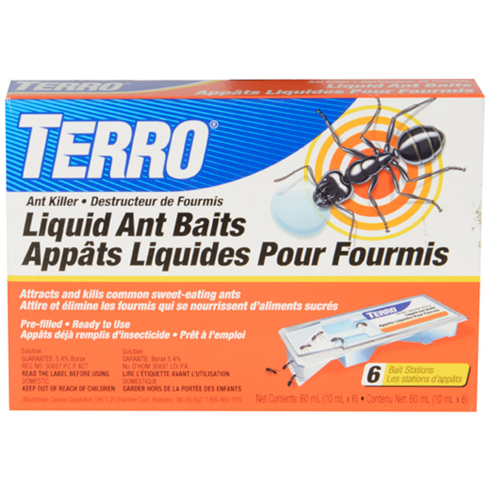 Appâts à fourmis Terro pour l'intérieur Pqt/6