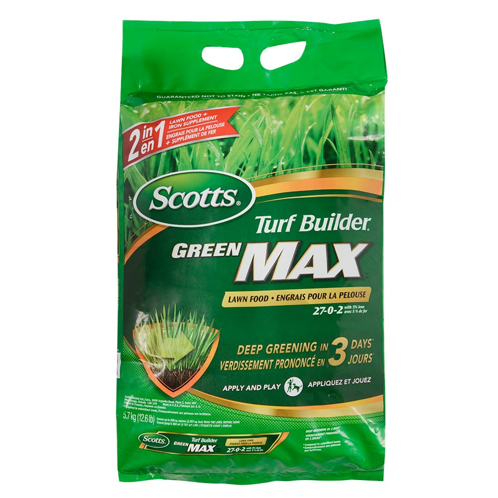 Engrais pour pelouse Green Max 27-0-2, 5,7 kg