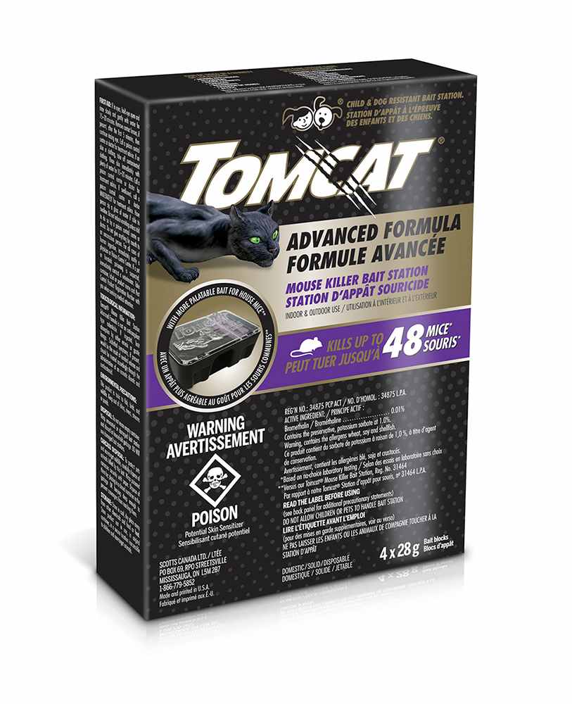 Tomcat Mouse Killer Bait Stations Pkg/4