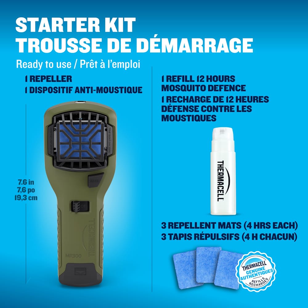 Insectifuge de zone portatif Thermacell olive