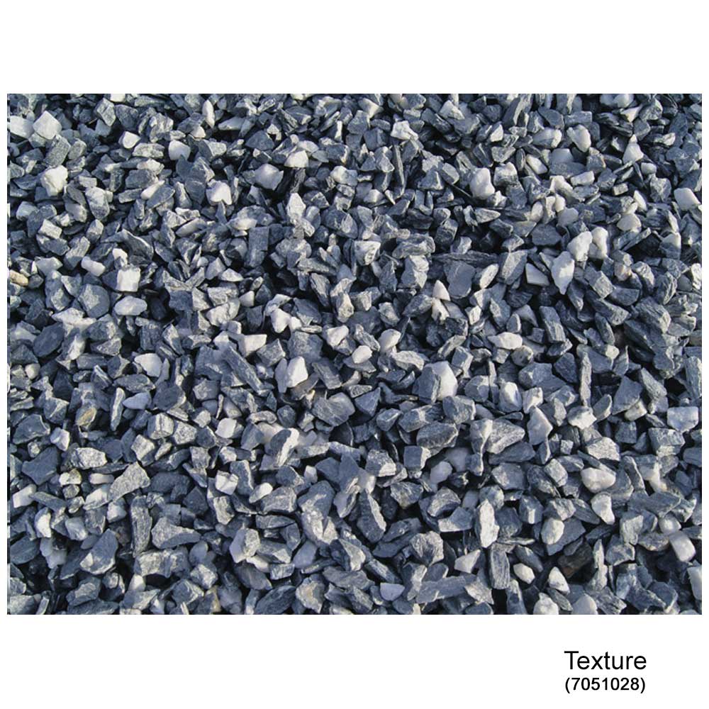 1/4 in. - 3/4 in. Blue & White Decorative Stone 20 kg