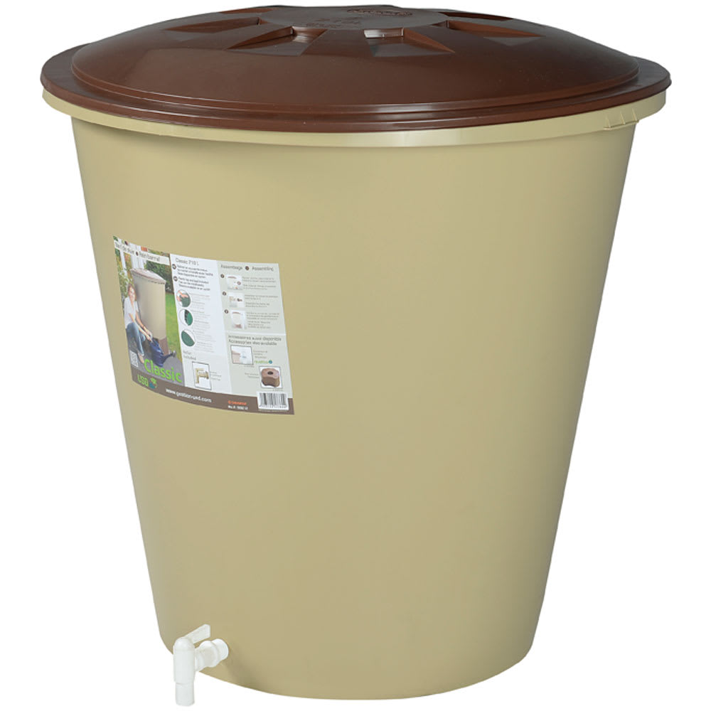 Baril de récupération d’eau de pluie 210 L