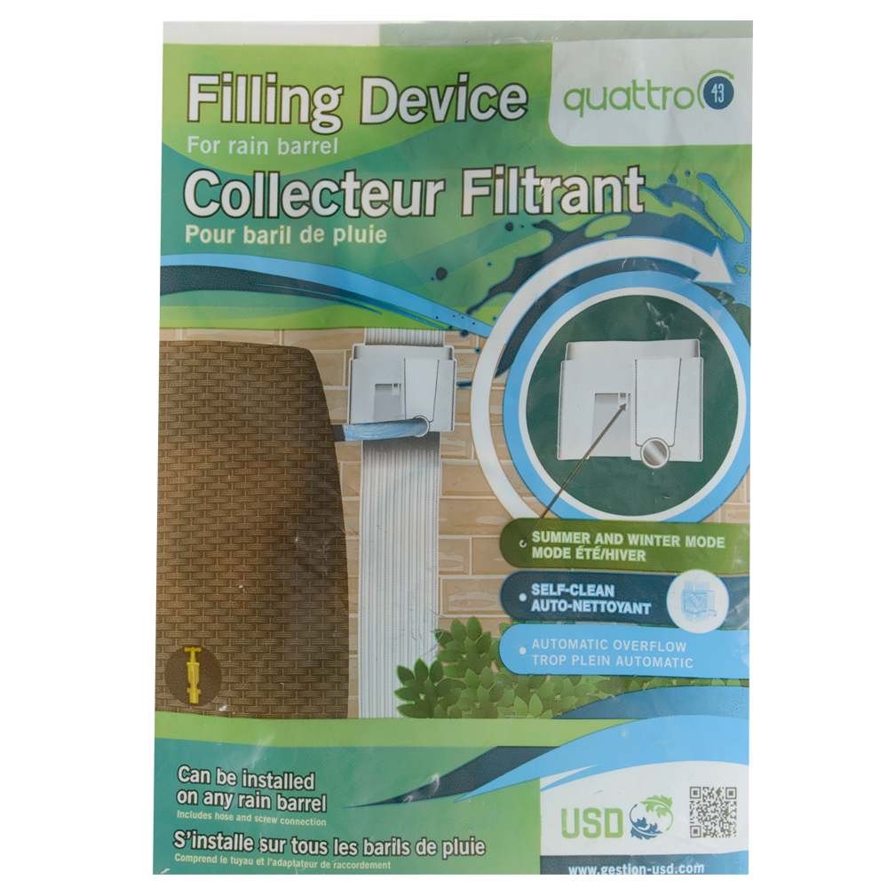 Collecteur filtrant pour baril de pluie