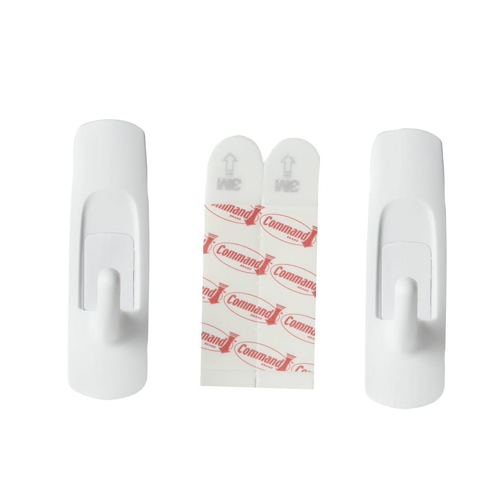 3M Medium Adhesive Hooks Pkg/2
