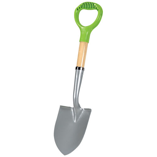 Pelle ronde compacte Botanica en acier trempé avec manche en frêne 27 po GARANT