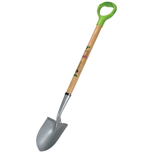 Pelle ronde Botanica en acier trempé avec manche en frêne 40 po GARANT