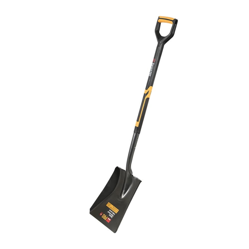 Pelle carrée Pro en acier trempé avec manche en fibre de verre 42 1/2 po GARANT