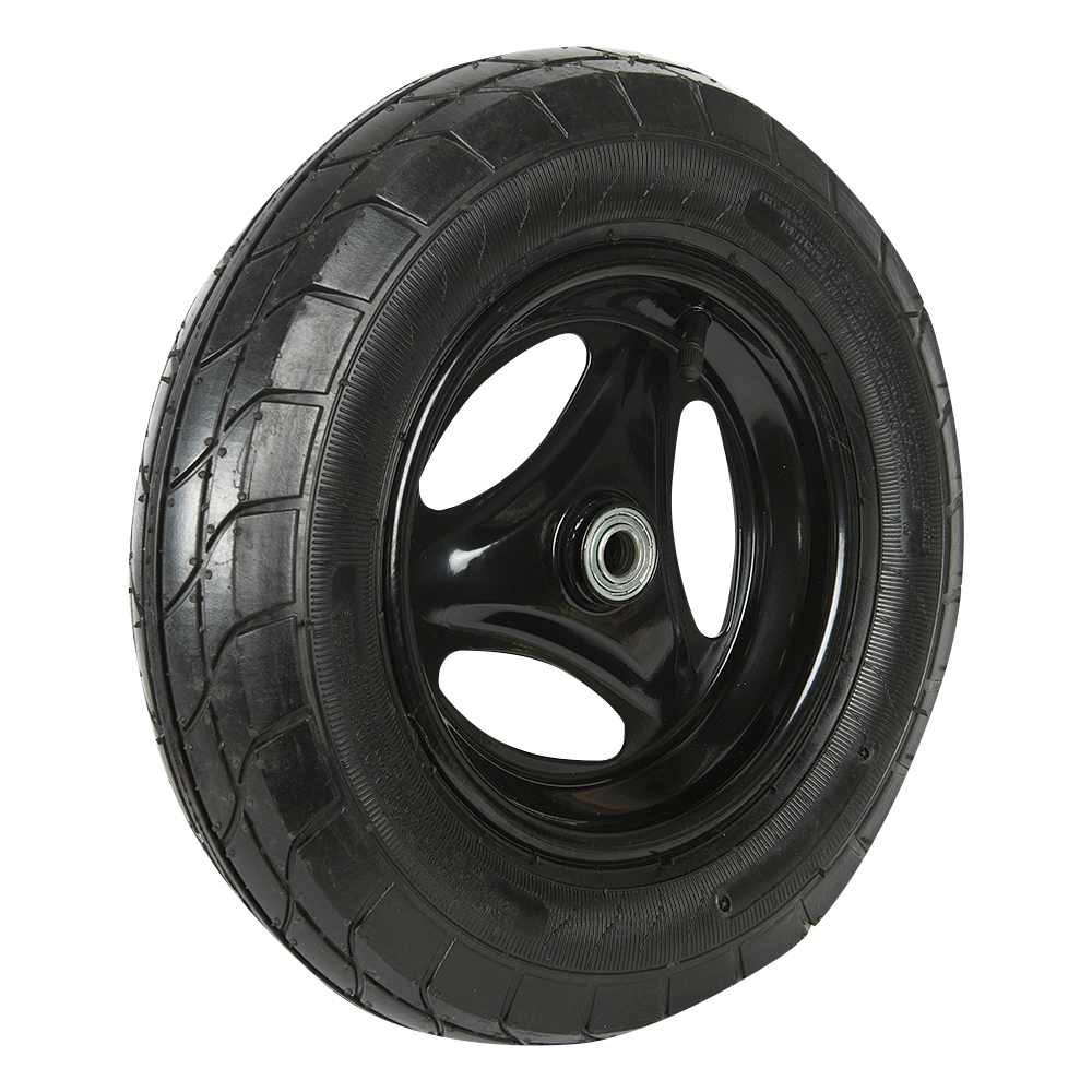 Roue et pneu pour brouette avec essieu 5/8 po 14 1/4 po JARDINAS