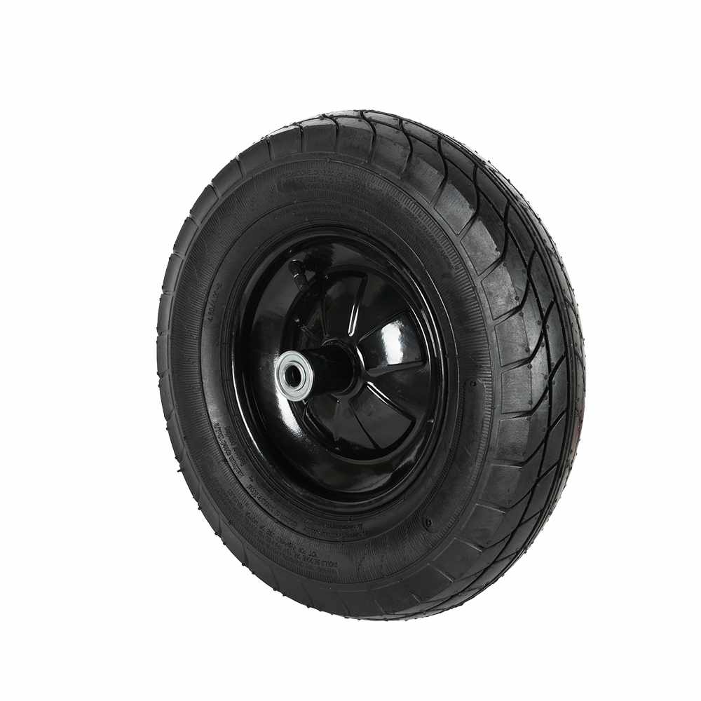 Roue et pneu pour brouette avec essieu 5/8 po 15 3/8 po JARDINAS